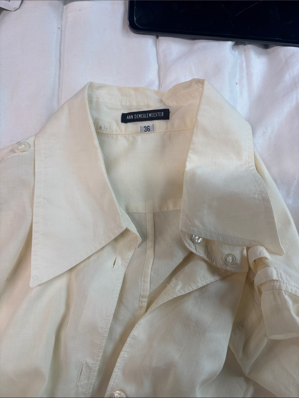 Ann demeulemeester button down blouse 36